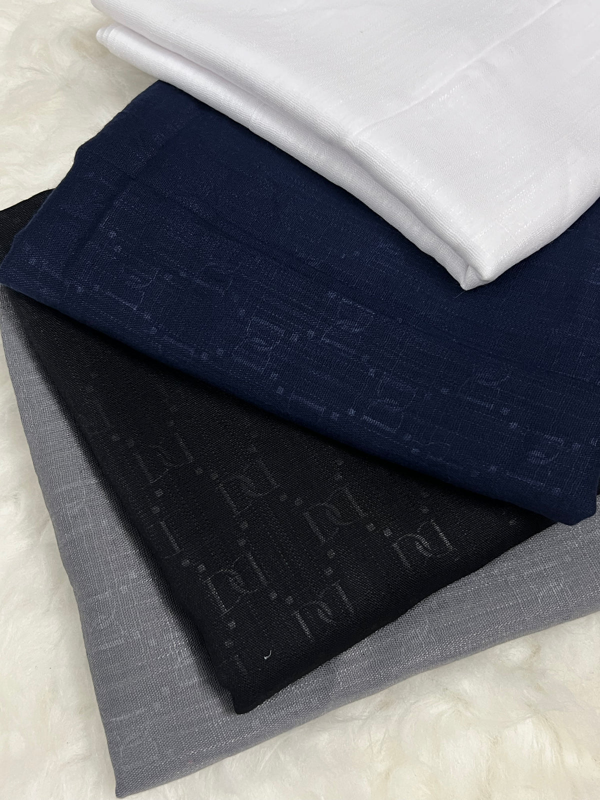 Regal Dior Monogram Lawn - White