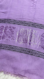 Lawn Jacquard Border | Lilac