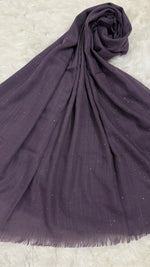 Lawn Dotted Stones Hijab | Bold Lilac