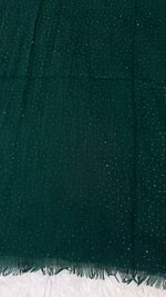 Lawn Dotted Stones Hijab | Dark Green