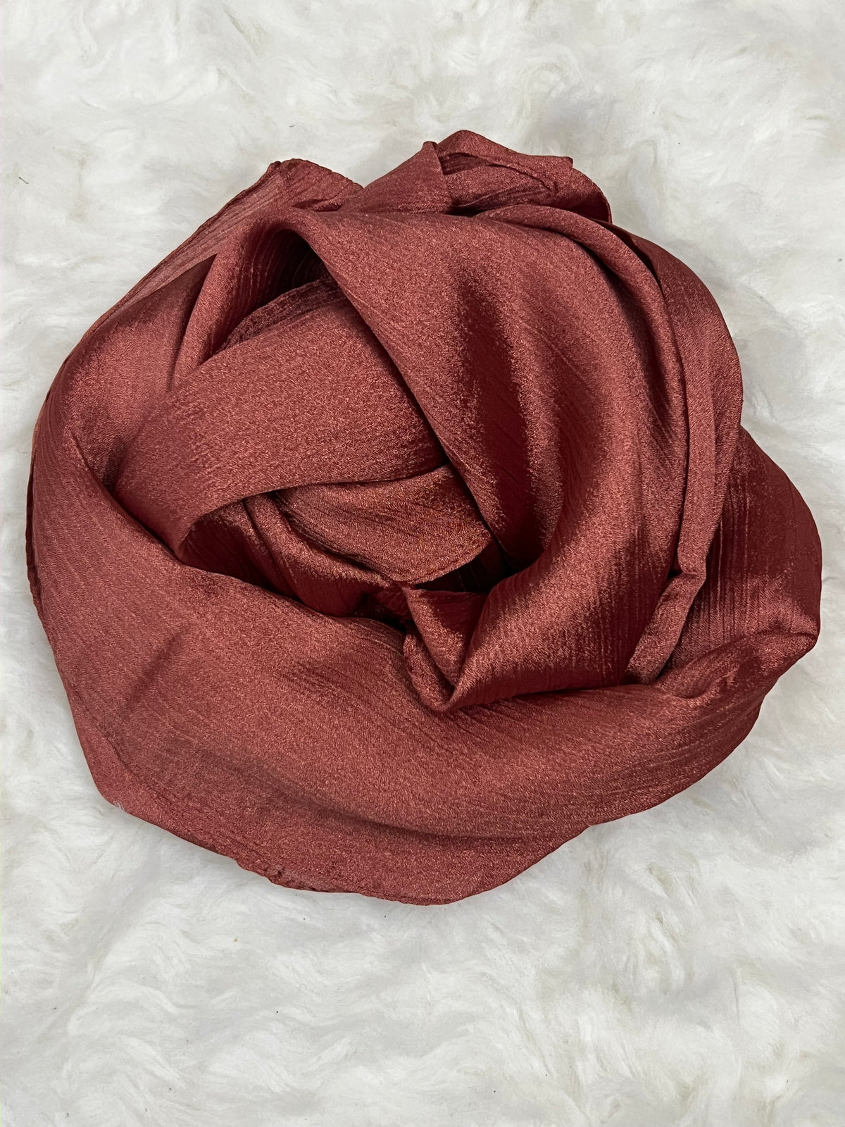 Luxe Crinkle Silk - Terracotta
