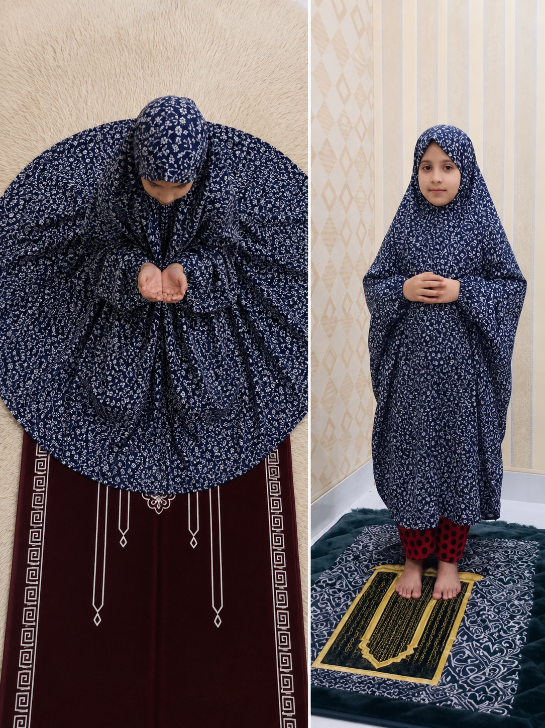 Kids Namaz Gown | Print 05