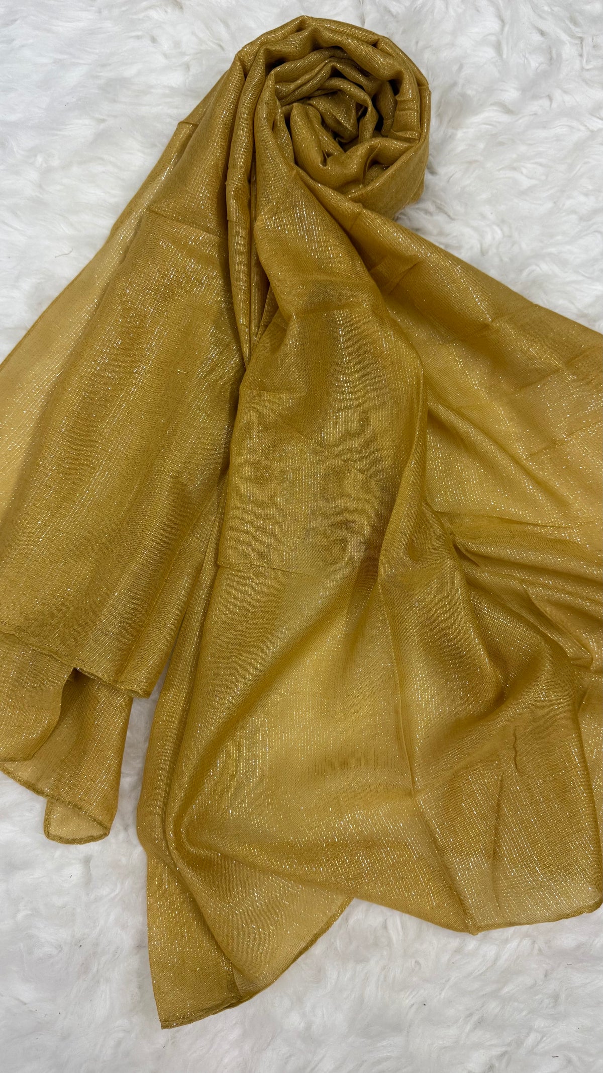 Lawn Zari Hijabs | Mustard Gold