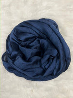 Luxe Crinkle Silk - Navy Blue