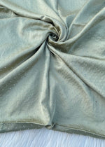 Silk Embellished Hijabs | Pista Green