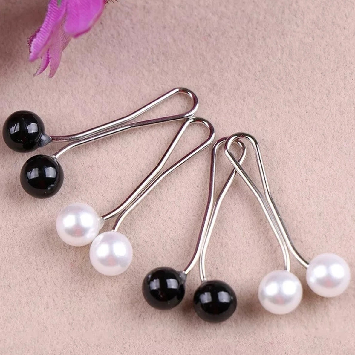 Turkish Hijab Pins | Black & White