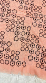 Lawn Block Print Hijab | Floral | Peech