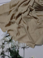 Feather Embroidered - Sand Beige