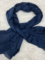 Luxe Crinkle Silk - Navy Blue