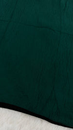 Soft Crinkle Lawn Hijab with Borders | Emerald Teal