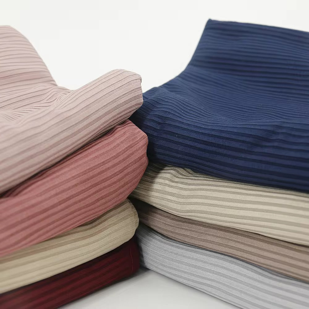 Soft Rib Jersey Hijabs | Light Grey
