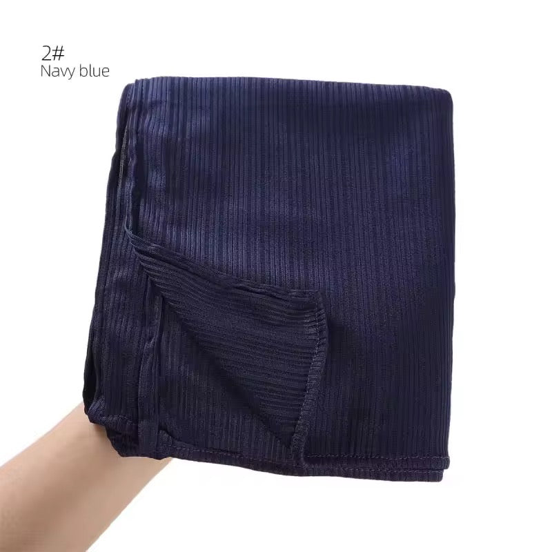 Soft Rib Jersey Hijabs | Navy