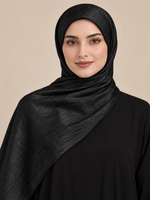 Luxe Crinkle Silk - Jet Black