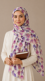 Violet Garden | Lawn Printed Hijab
