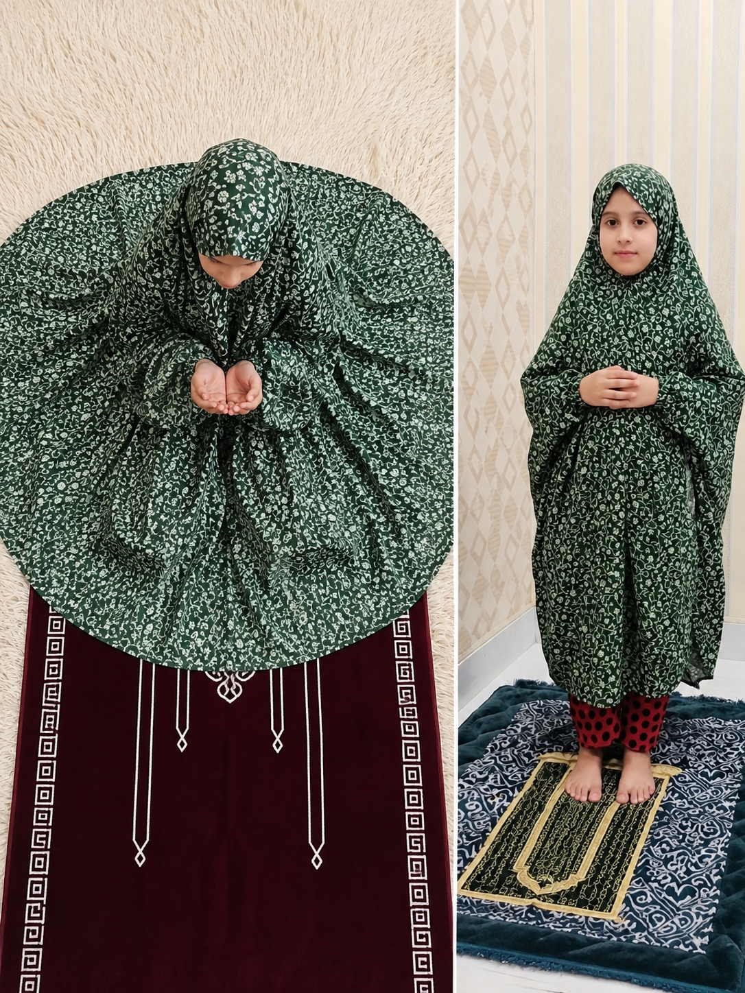 Kids Namaz Gown | Print 01