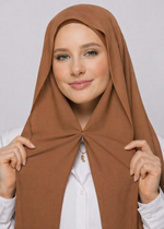 Instant Magnet Hijab | Light Brown