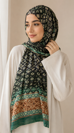 Tribal Emerald | Lawn Printed Hijab