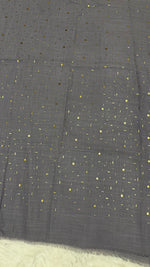 Lawn Foil Spread Hijab | Dark Grey