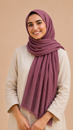 Lawn Stone Drop Hijab | Muted Pink