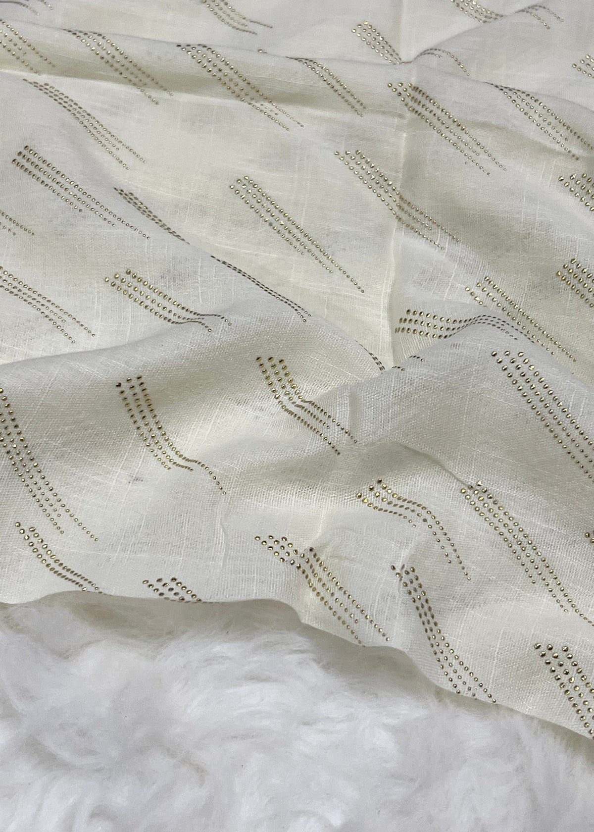 Lawn Zari Noor Hijab | Cream