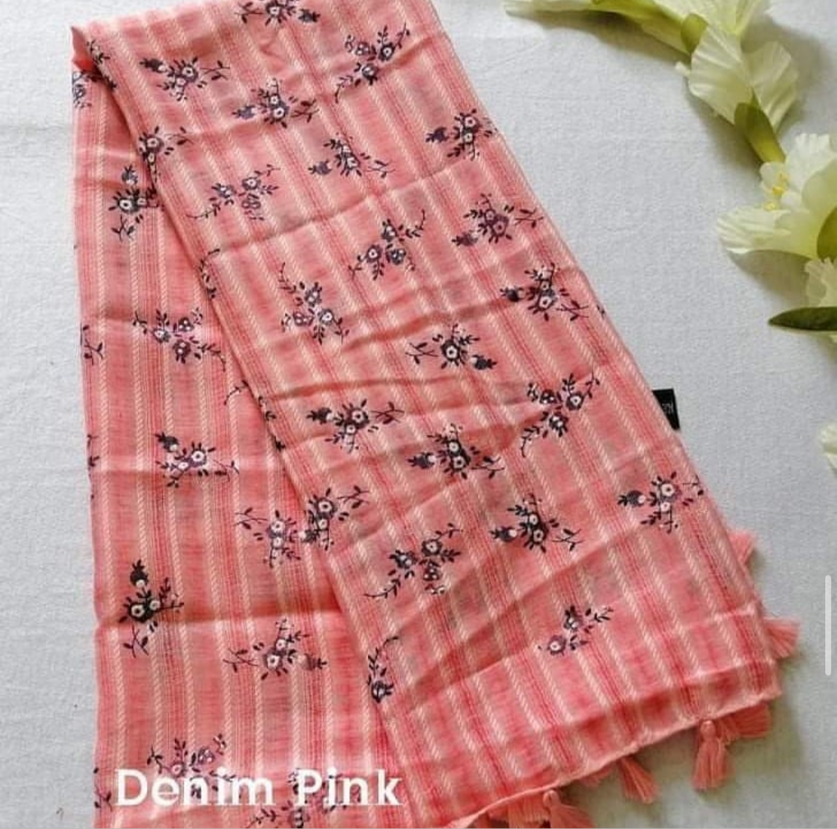 Denim Pink Daisy