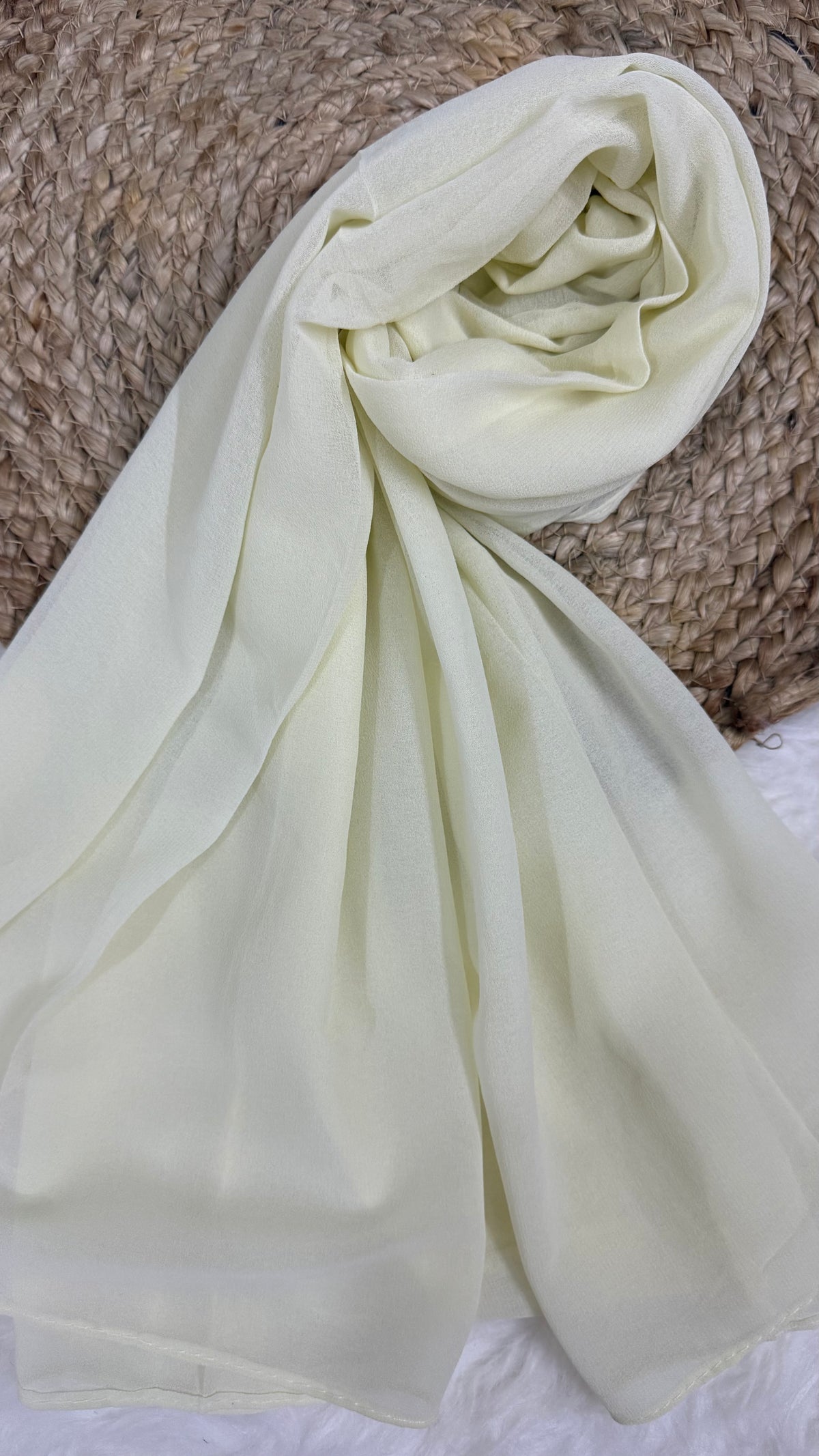 Imported Georgette | Ivory Cream