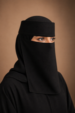 Imported Saudi Niqab | Plain Black