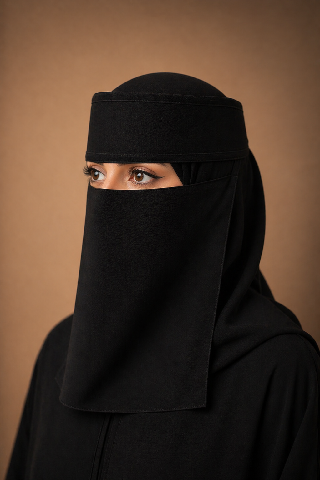Imported Saudi Niqab | Plain Black