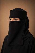 Imported Saudi Niqab | Plain Black