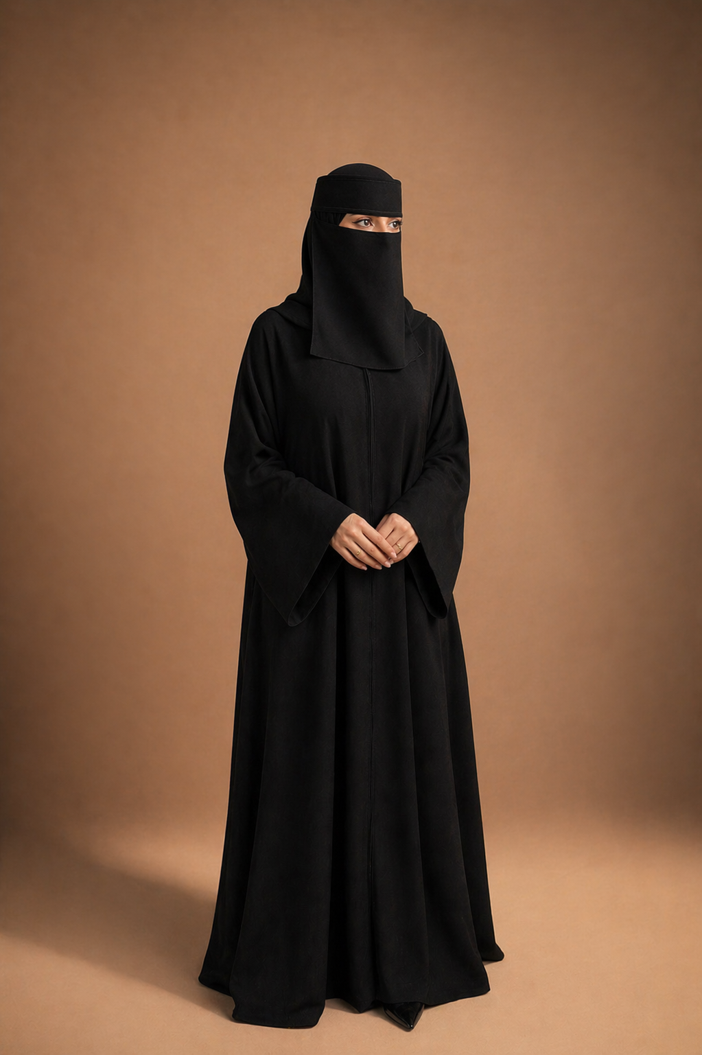 Imported Saudi Niqab | Plain Black