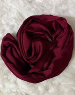 Luxe Crinkle Silk - Raspberry-burgundy