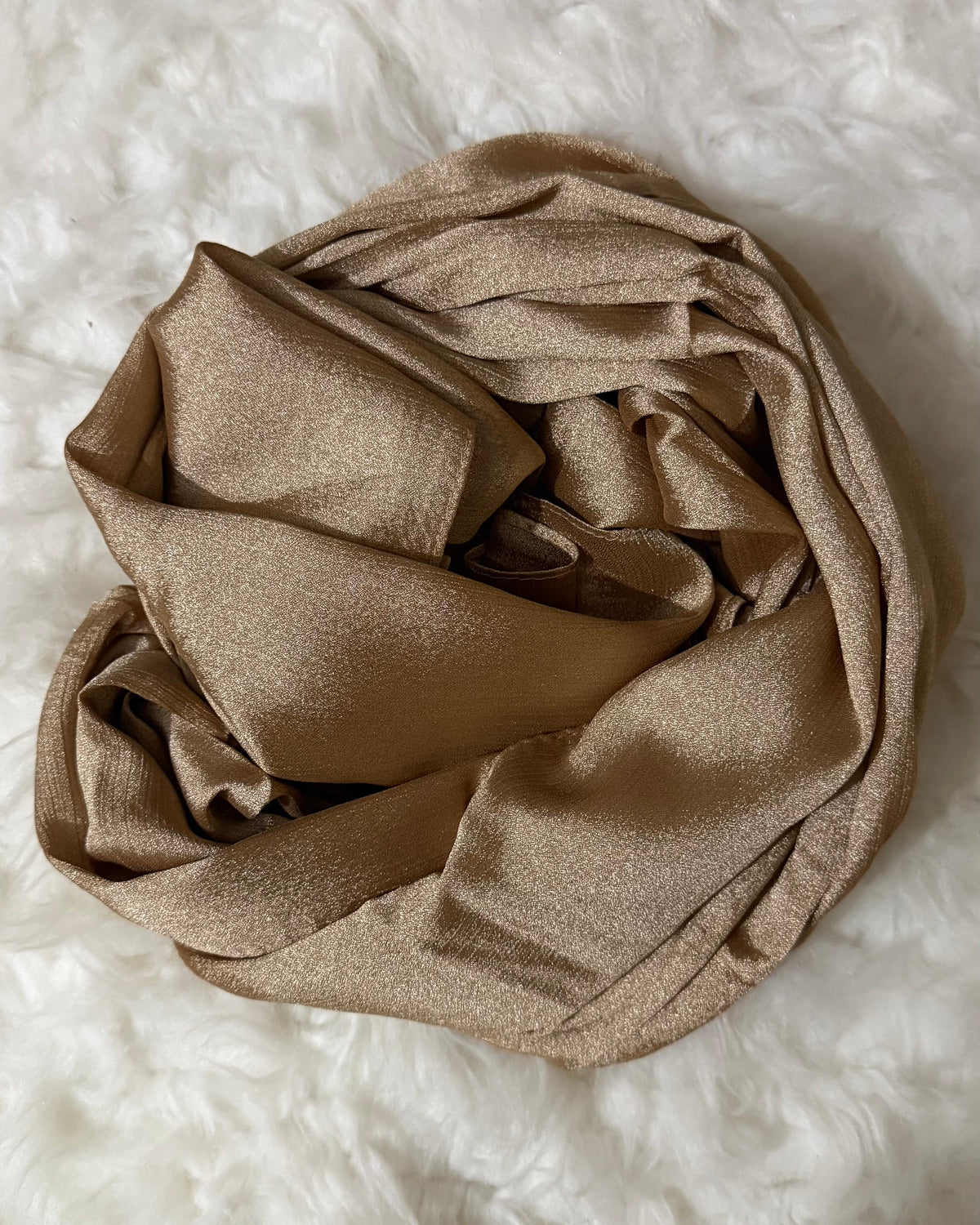Luxe Crinkle Silk - sandy-bronze