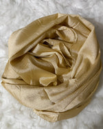 Luxe Crinkle Silk - warm golden-beige