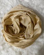 Luxe Crinkle Silk -light champagn gold