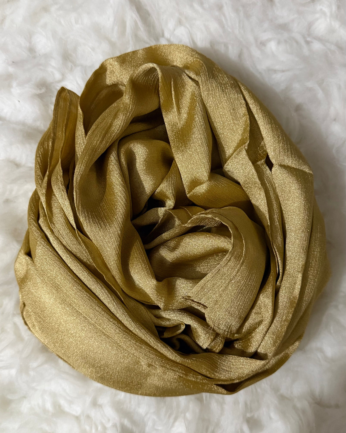 Luxe Crinkle Silk -Antique Gold