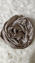 Luxe Crinkle Silk -Cocoa Taupe