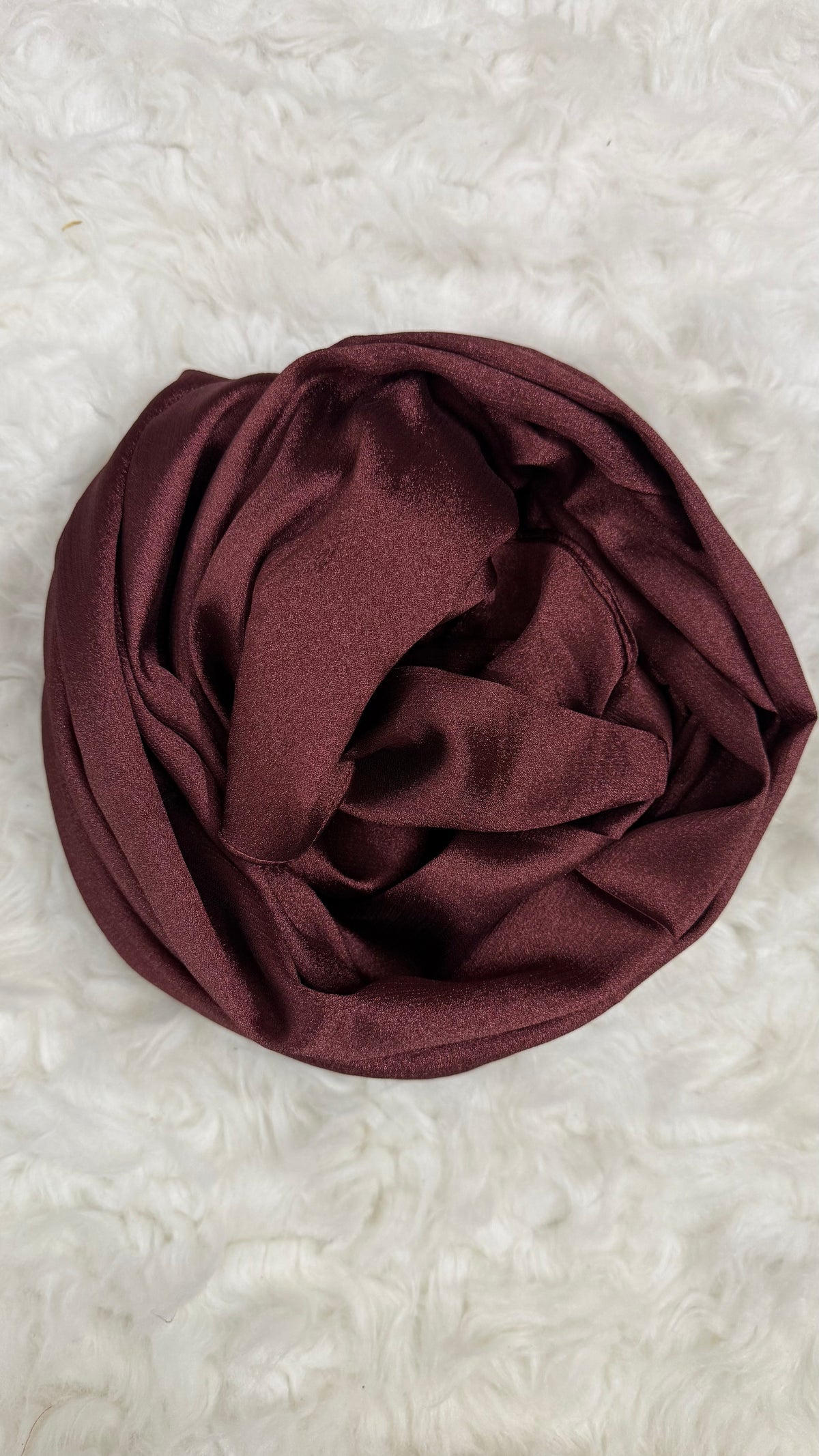 Luxe Crinkle Silk - Burgundy maroon