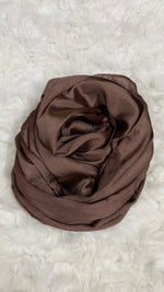 Luxe Crinkle Silk - Mocha Brown