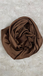 Luxe Crinkle Silk - Cocoa Brown