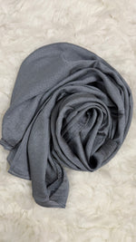 Luxe Crinkle Silk - Steel Grey