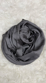 Luxe Crinkle Silk - Charcoal Grey