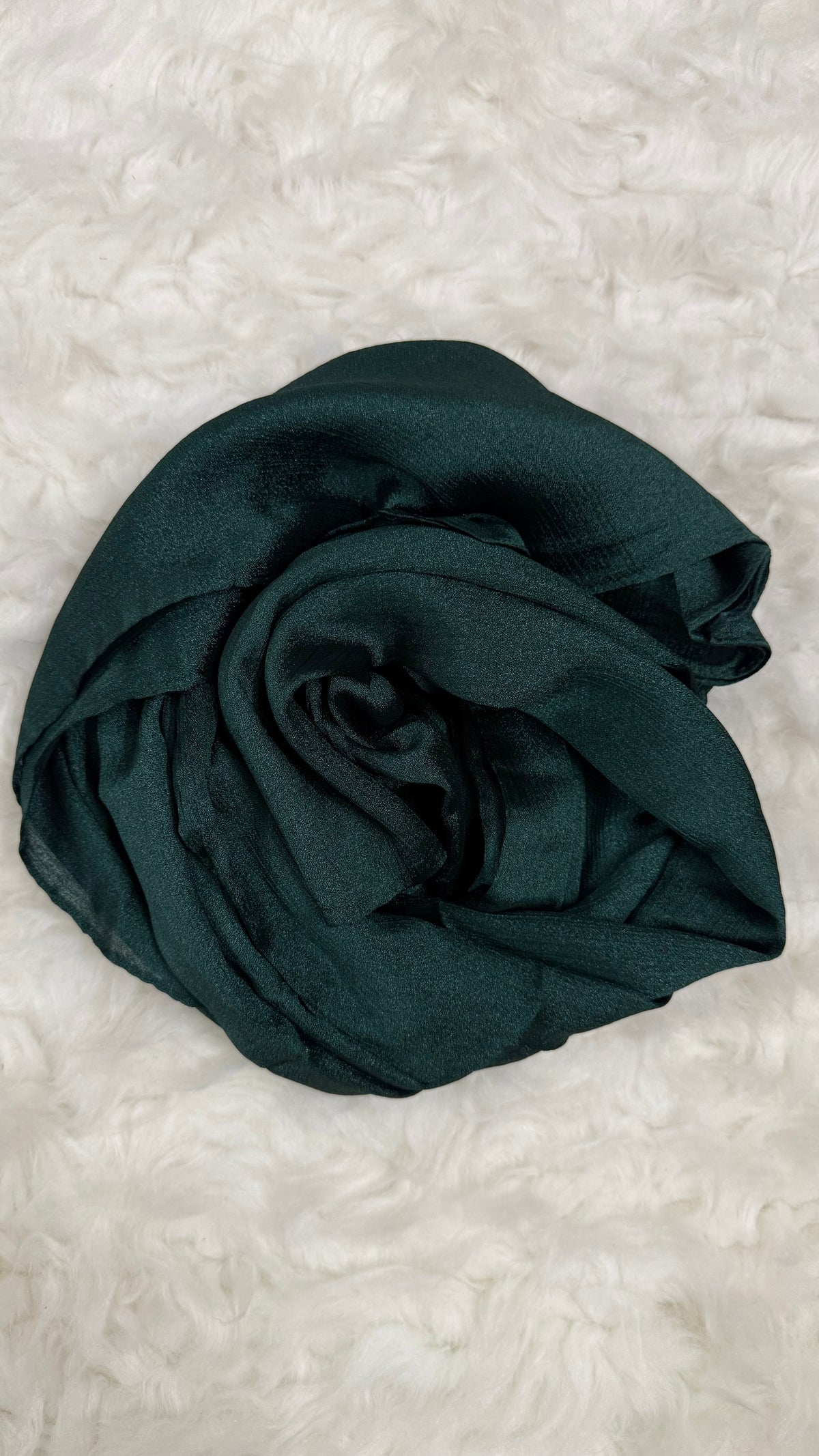 Luxe Crinkle Silk - Emerald Green