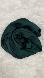 Luxe Crinkle Silk - Emerald Green