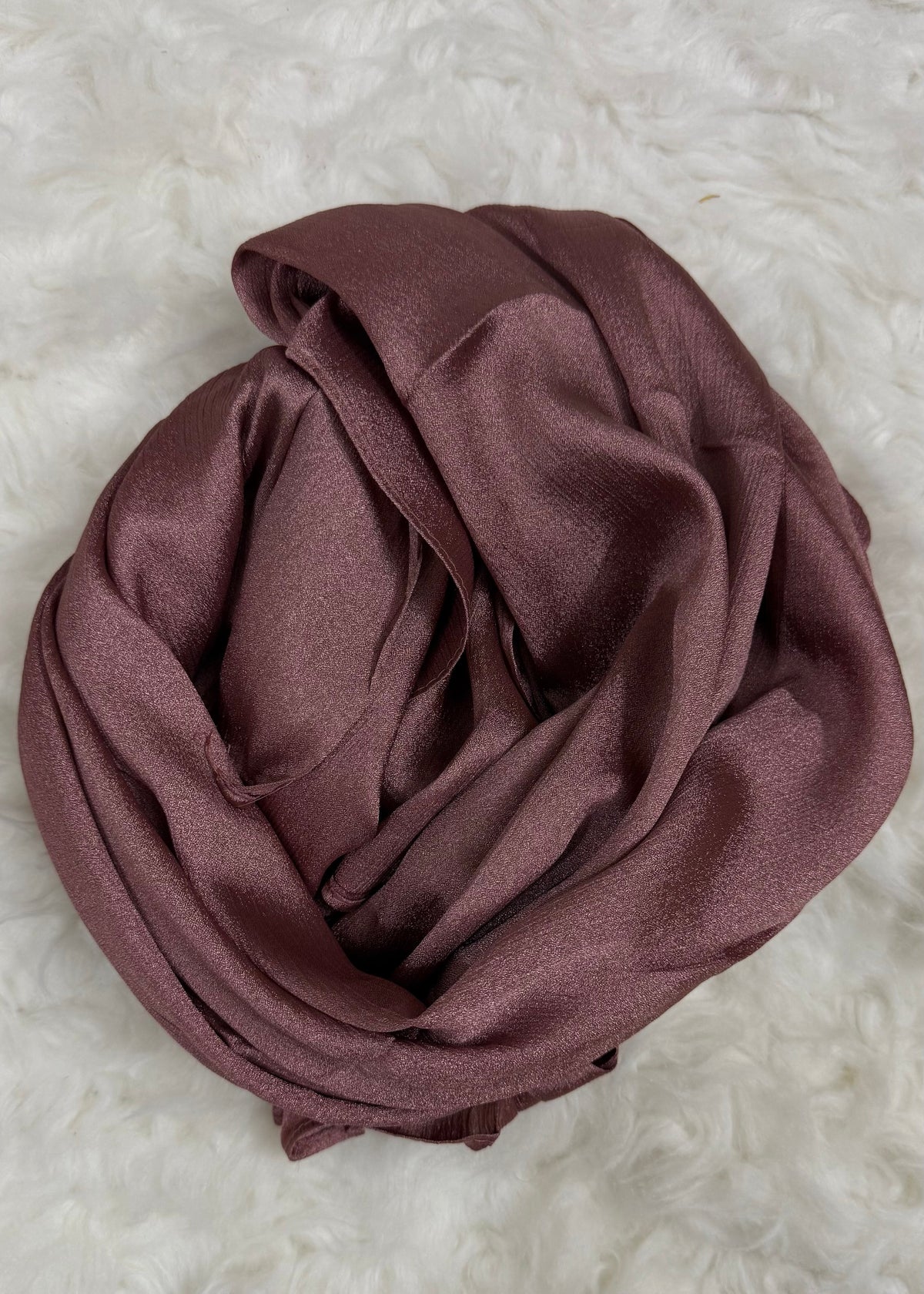 Luxe Crinkle Silk - Cocoa Rose