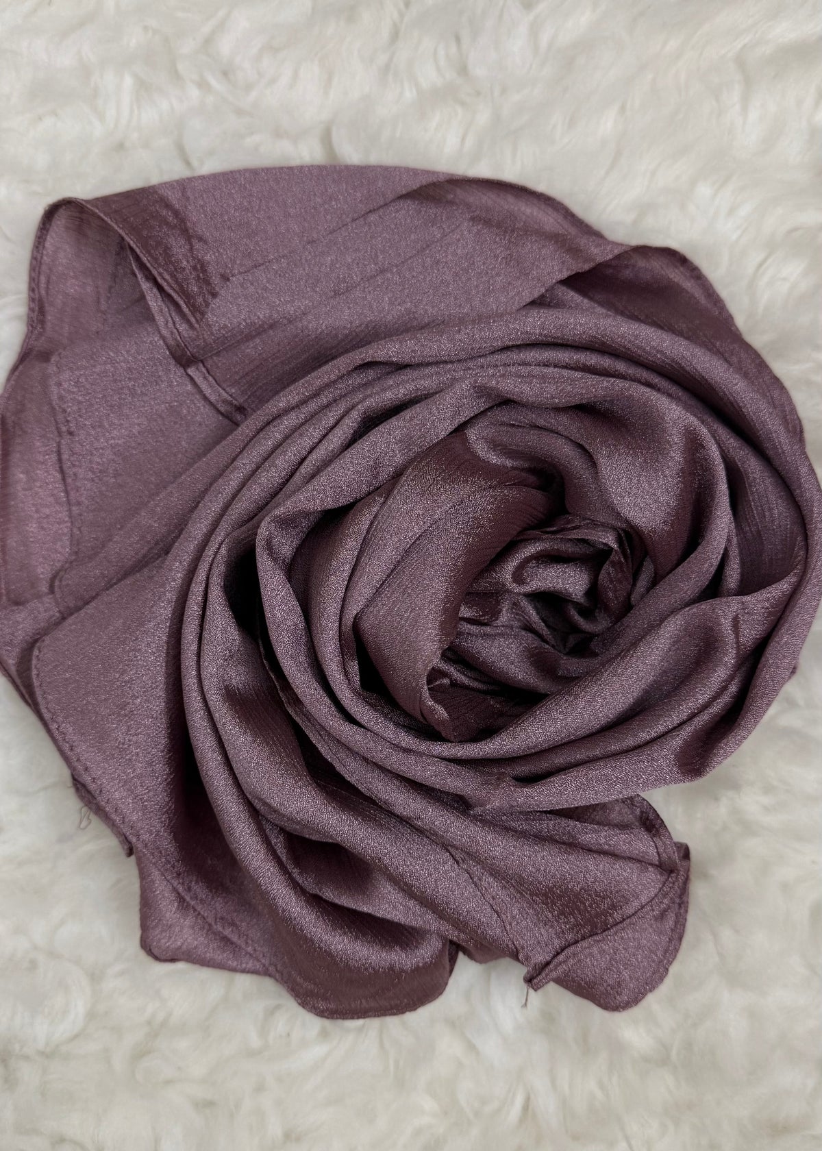 Luxe Crinkle Silk - Smoky Plum