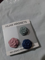 Rose-Shaped Magnetic Hijab Pins