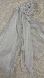 Lawn Zari Hijabs | Pearl White