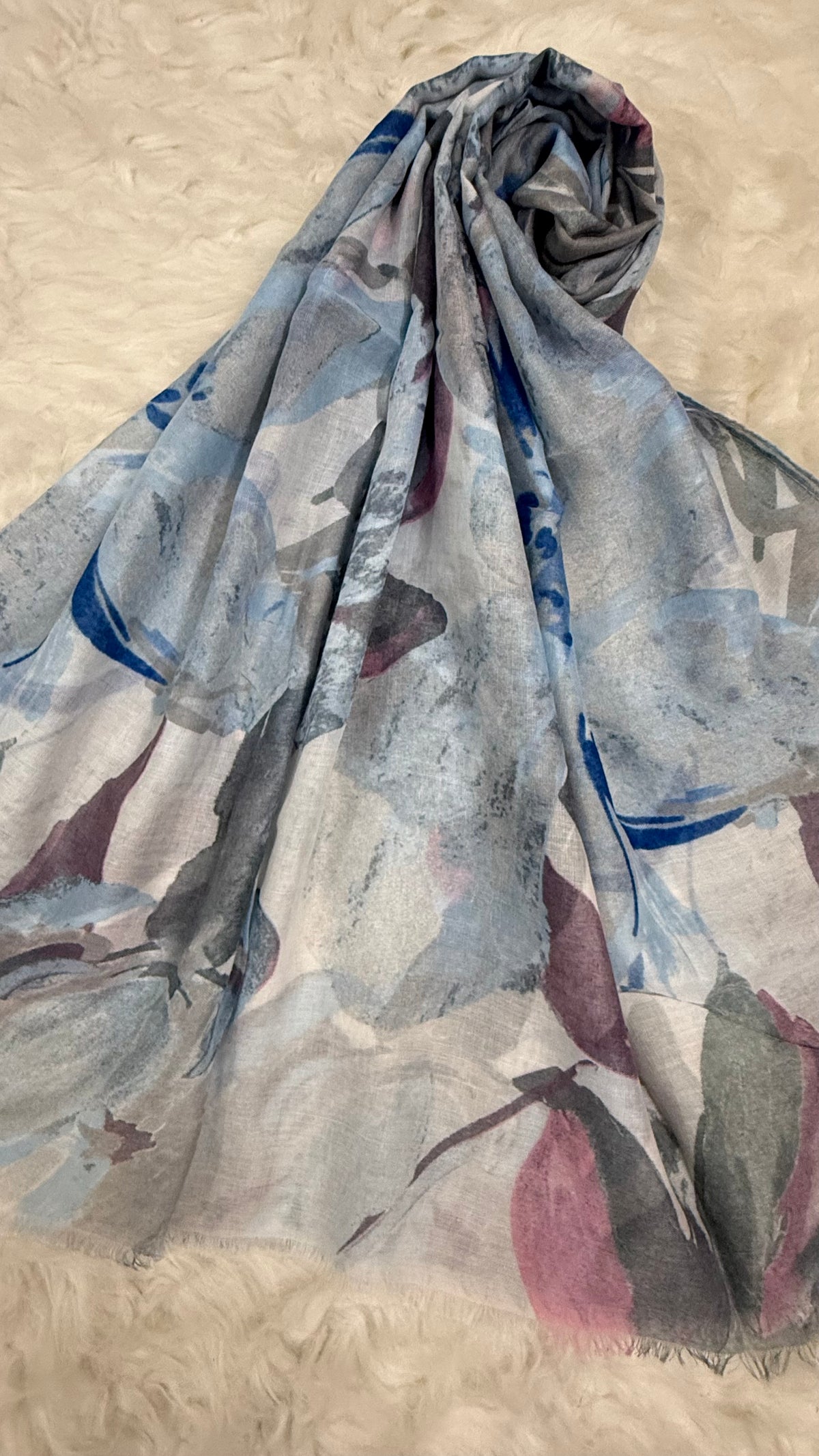 Smoky Bloom | Lawn Printed Hijab