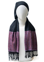 The Signature Pashmina | Midnight Charcoal Black