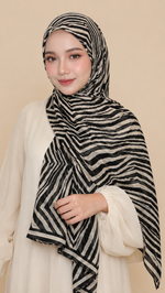 Zebra Muse | Lawn Printed Hijab